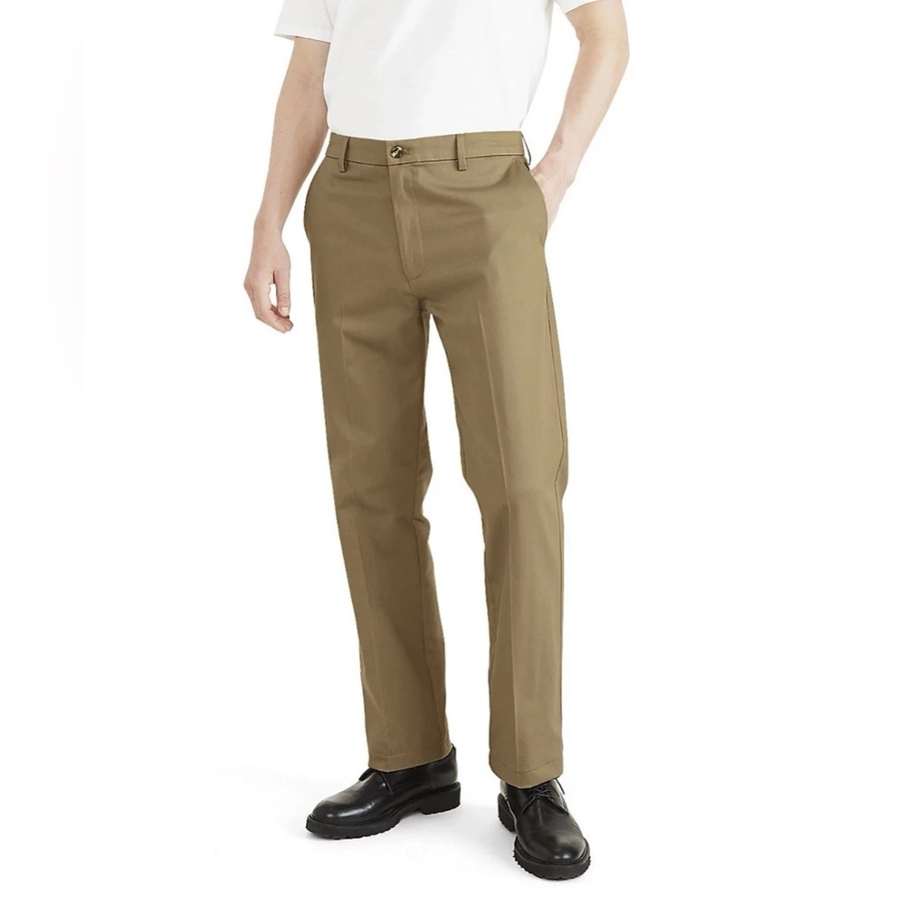 Dockers Signature Iron Free Khaki Straight Fit Stain Defender Pants Size 36x29